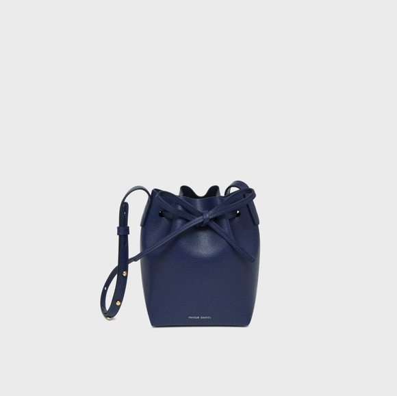 Mansur Gavriel Mini Mini Bucket (Blue/Navy) - Picture 5 of 5